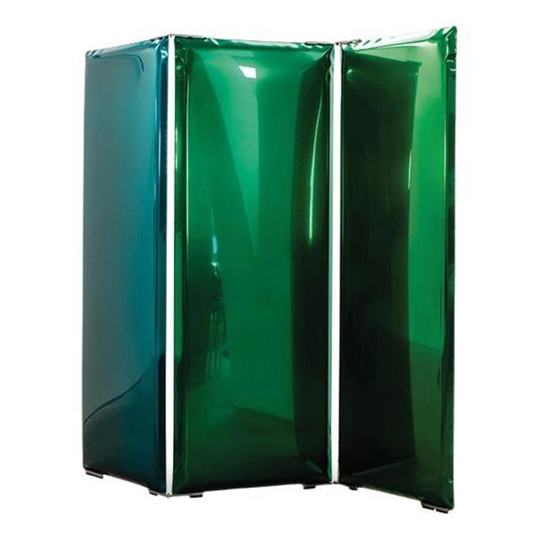 'Sonar' Mirror / Screen in Stainless Steel by Zieta, Gradient