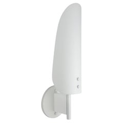 Sonata Sconce Type 1 - Modern Wall Light in Metal, Etched Glass, and Wood
