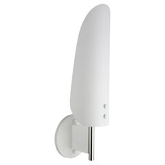 Sonata Sconce Type 1 - Modern Wall Light in Metal, Etched Glass, and Wood