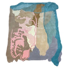 Sonate Pasifique Contemporary Irregular Shape Hand-Tufted Wool Rug by RAG Home
