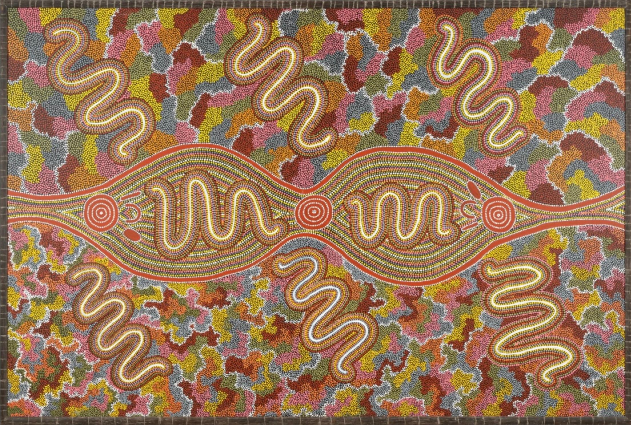 Papunya Tula Artists Pty. Ltd., Alice Springs The Holmes Ã Court Collection, Perth Austral Gallery, Saint Louis, MO; acquired in 1996; Richard Kelton Collection, Santa Monica; Exhibited at the Australian Consulate, Los Angeles, CA, 22 August 2003 to