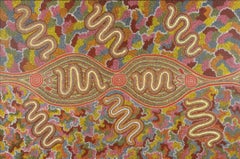 Vintage Worm Dreaming @ Mt. Wedge LARGE Aboriginal Papunya Australian Female Artist 1988