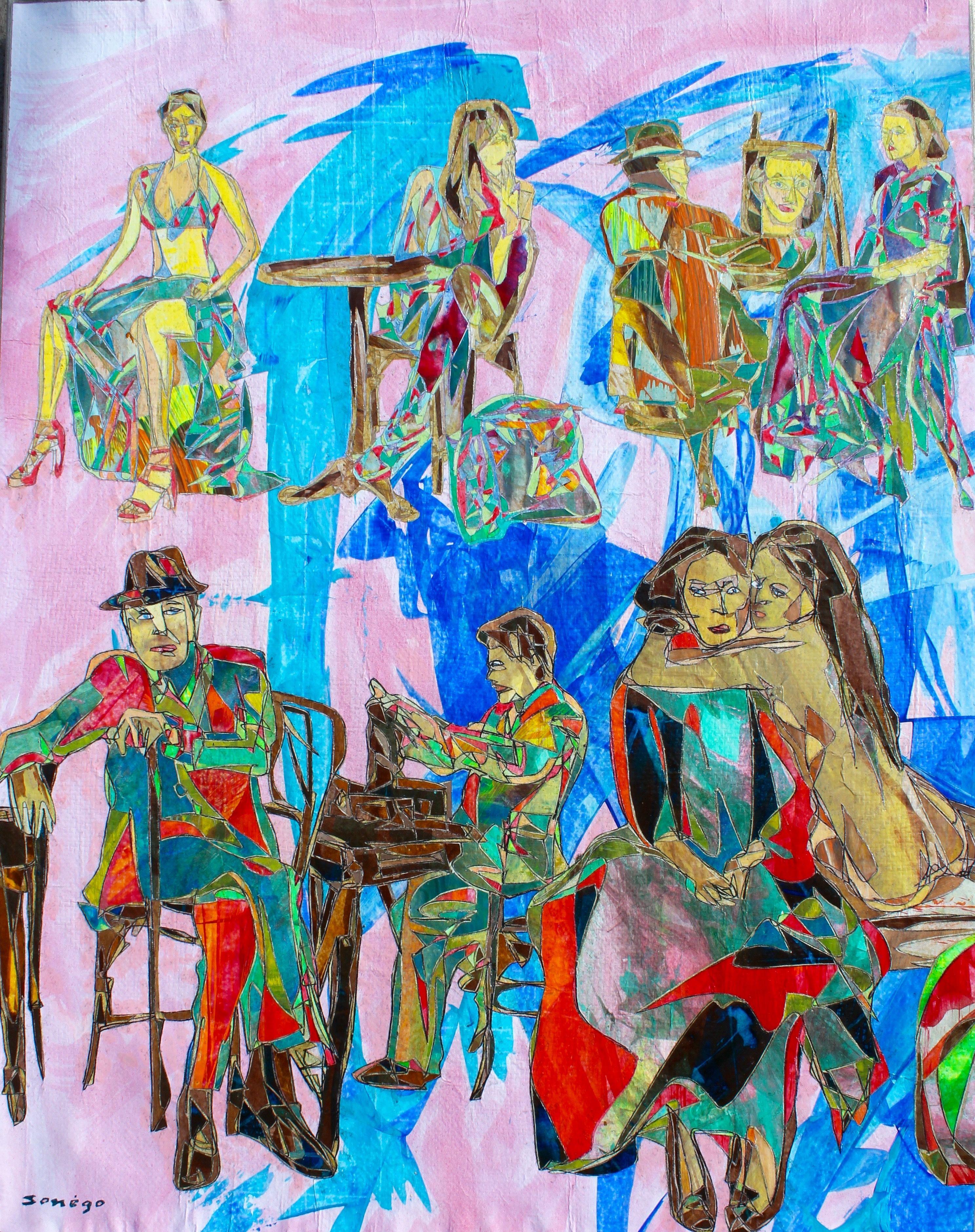 Inspiration de vie, Pittura, Acrilico su tela - Painting di Sonego Sonego