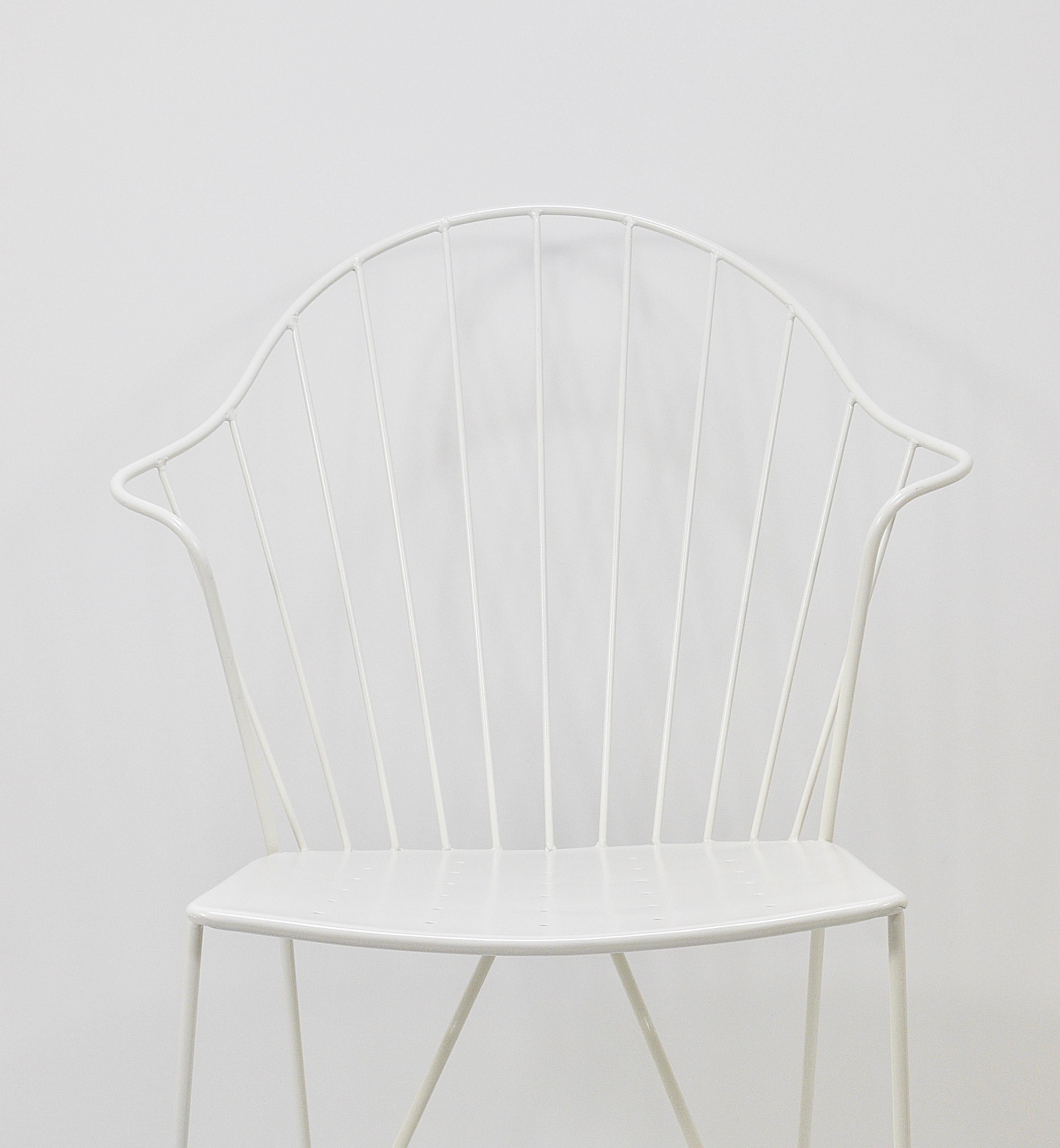Metal Sonett Astoria Auersperg Midcentury Wire Chair, Karl Fostel, Austria, 1950s For Sale