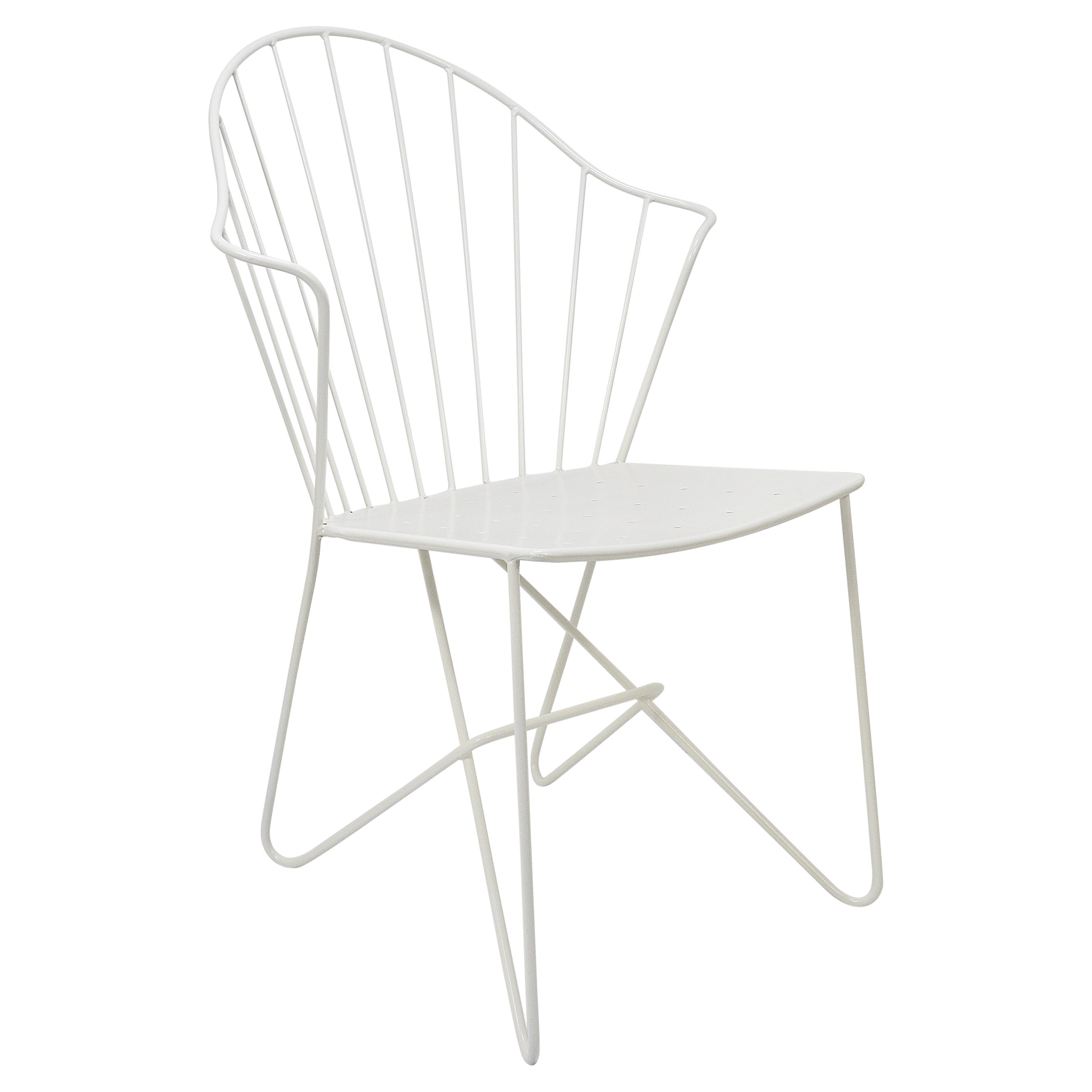Silla de alambre Sonett Astoria Auersperg Midcentury, Karl Fostel, Austria, años 50