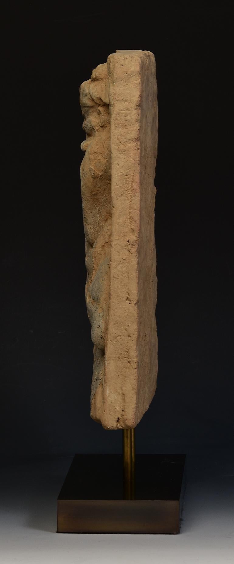 Song Dynasty, Antique Chinese Pottery Brick Tile with Musician Flute Player im Angebot 1