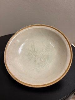 Song Dynasty Glazed Porcelain Ding Bowl with Carved Lotus