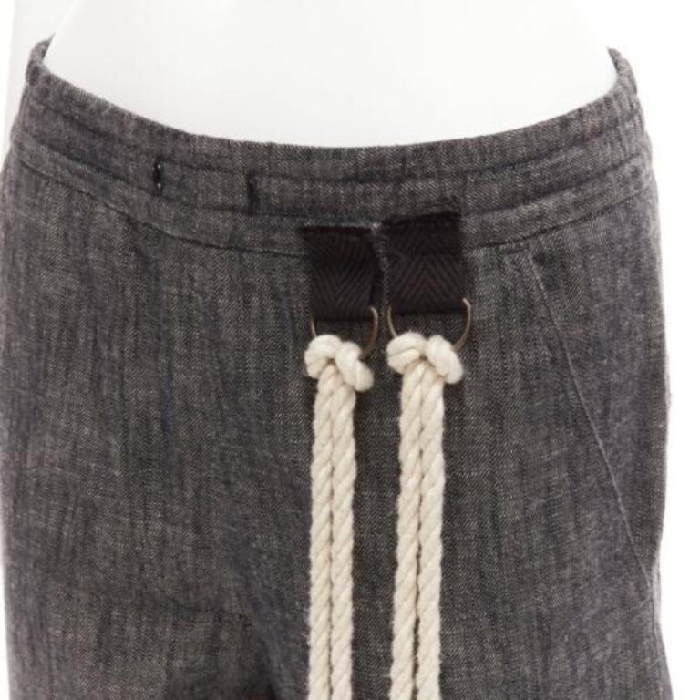 SONG FOR THE MUTE 2018 Wander cream rope detail grey wide leg pants FR34 XS
Reference: JACG/A00105
Brand: Song for the Mute
Model: Wander
Collection: SS 2018
Material: Cotton
Color: Blue, Cream
Pattern: Solid
Closure: Elasticated
Extra Details: 2