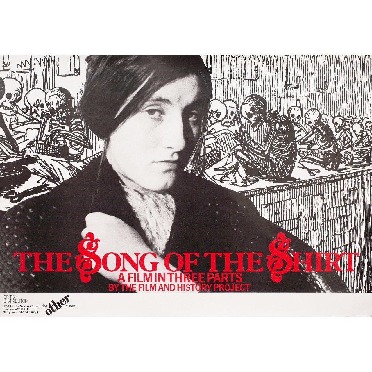 Original 1979 British double crown poster for the film Song of the Shirt (The Song of the Shirt) directed by Susan Clayton / Jonathan Curling with Richard Barnett / Robbie Barnett / Paul Bentall / Bob Biddiscombe. Very good-fine condition, rolled.