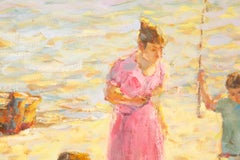 Song Qun Impressionist Original Oil On Canvas "Vacation Day"