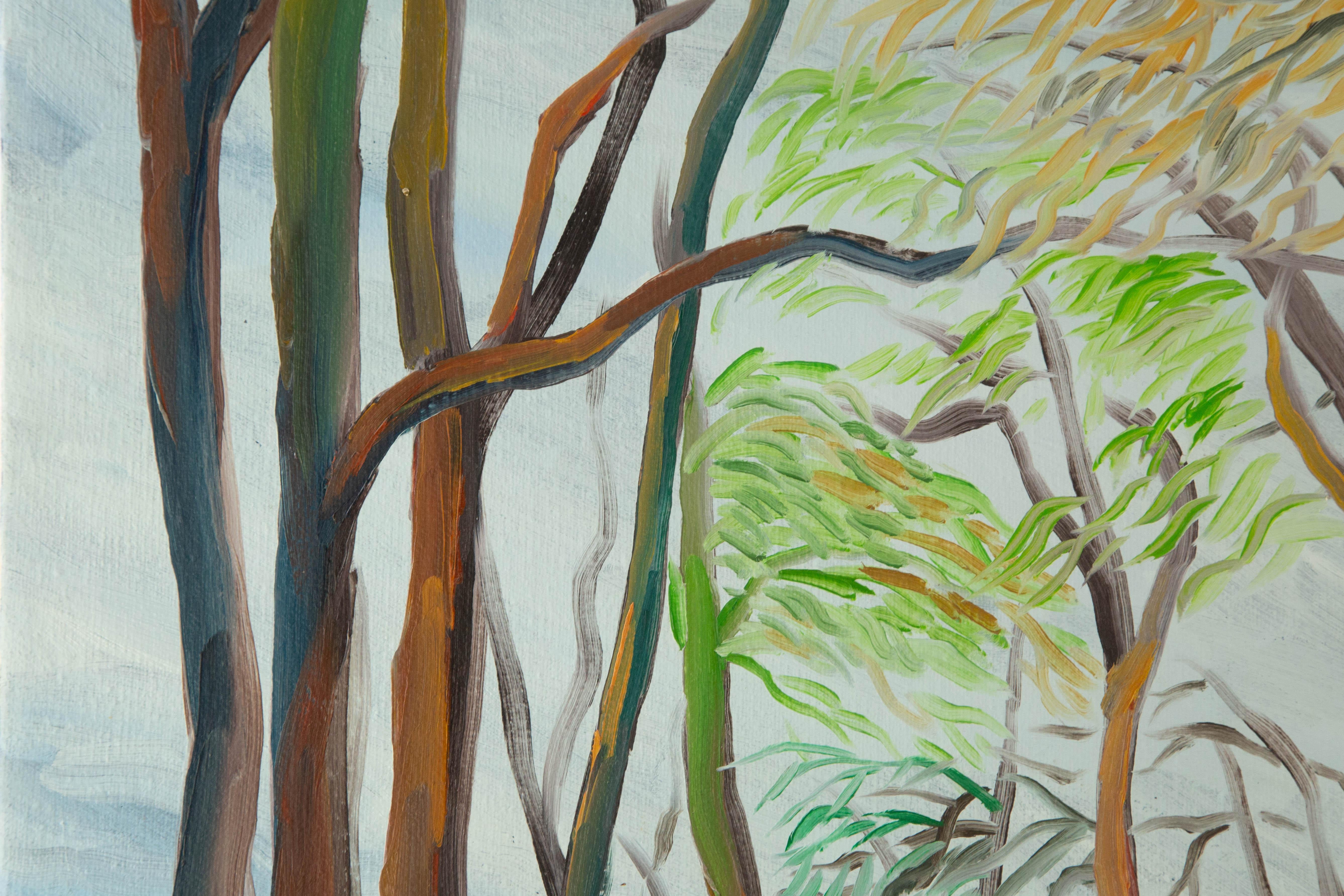 Songjun Hu Landschaft Original Öl auf Leinwand 