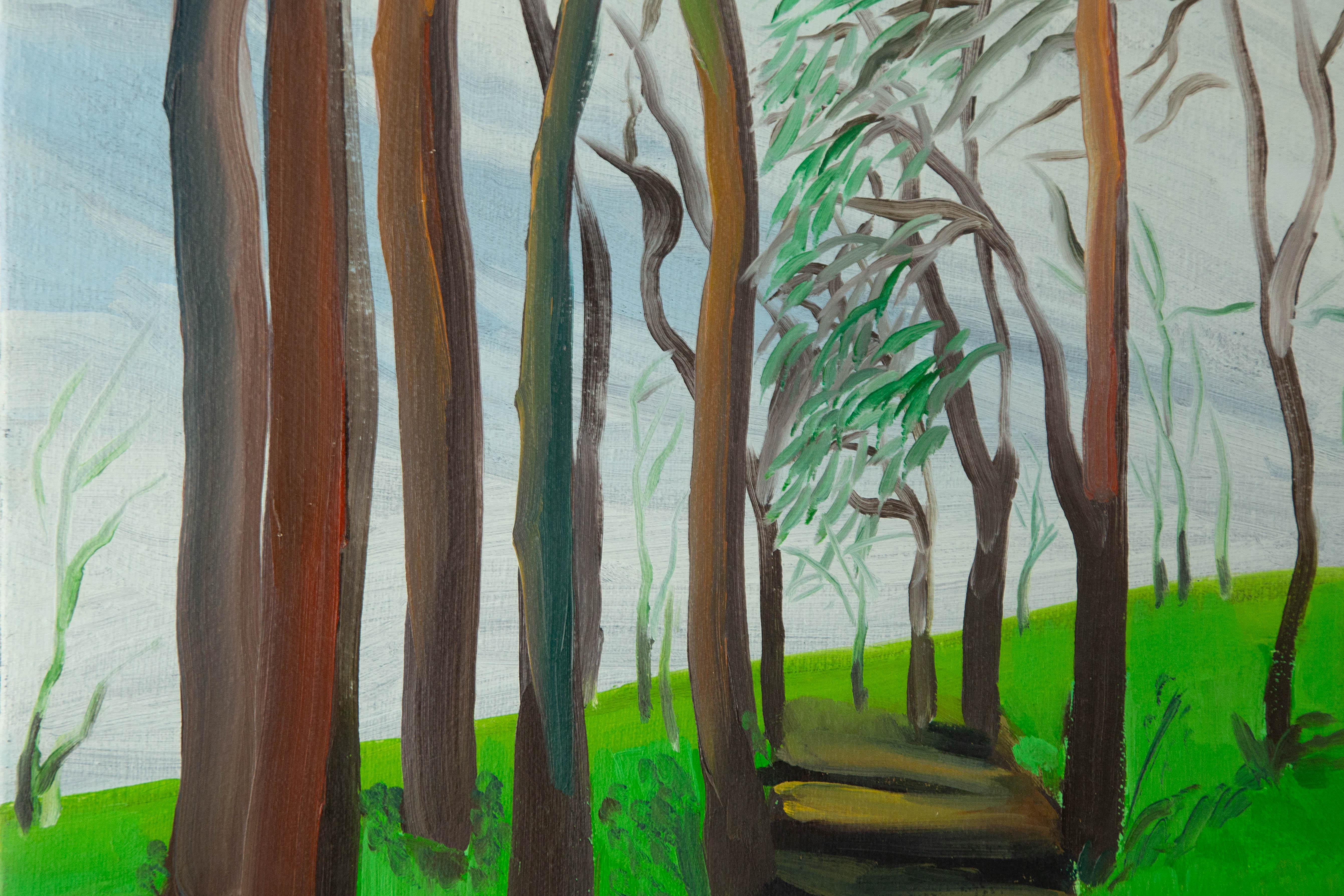 Songjun Hu Landschaft Original Öl auf Leinwand 