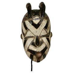 Antique Songye Basangwe Mask DRC Wall Hanging Mask Circa 1950s