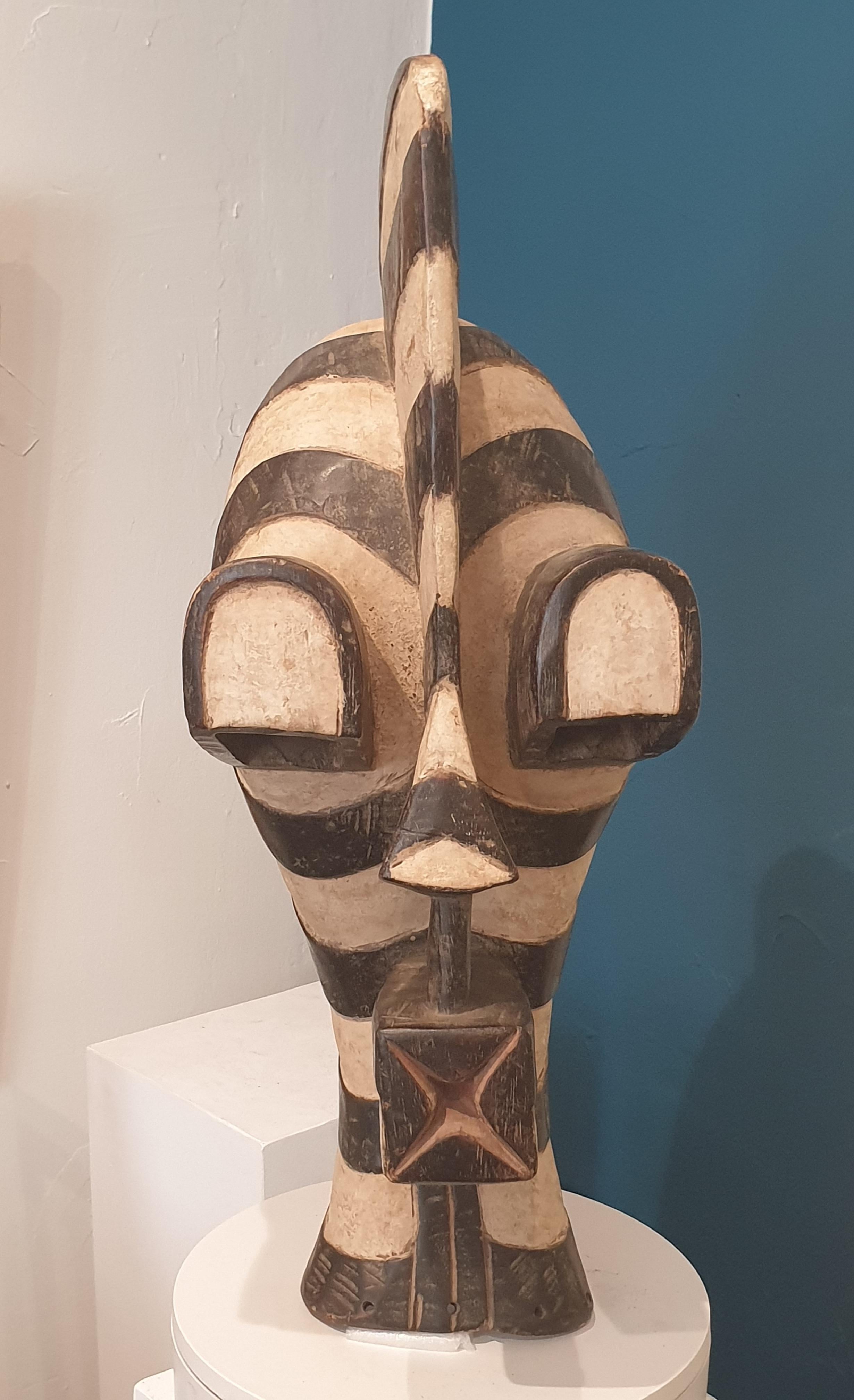 A large Scale Male Songye Kifwebe or Mask - Sculpture by Songye Kifwebe Craftsmen