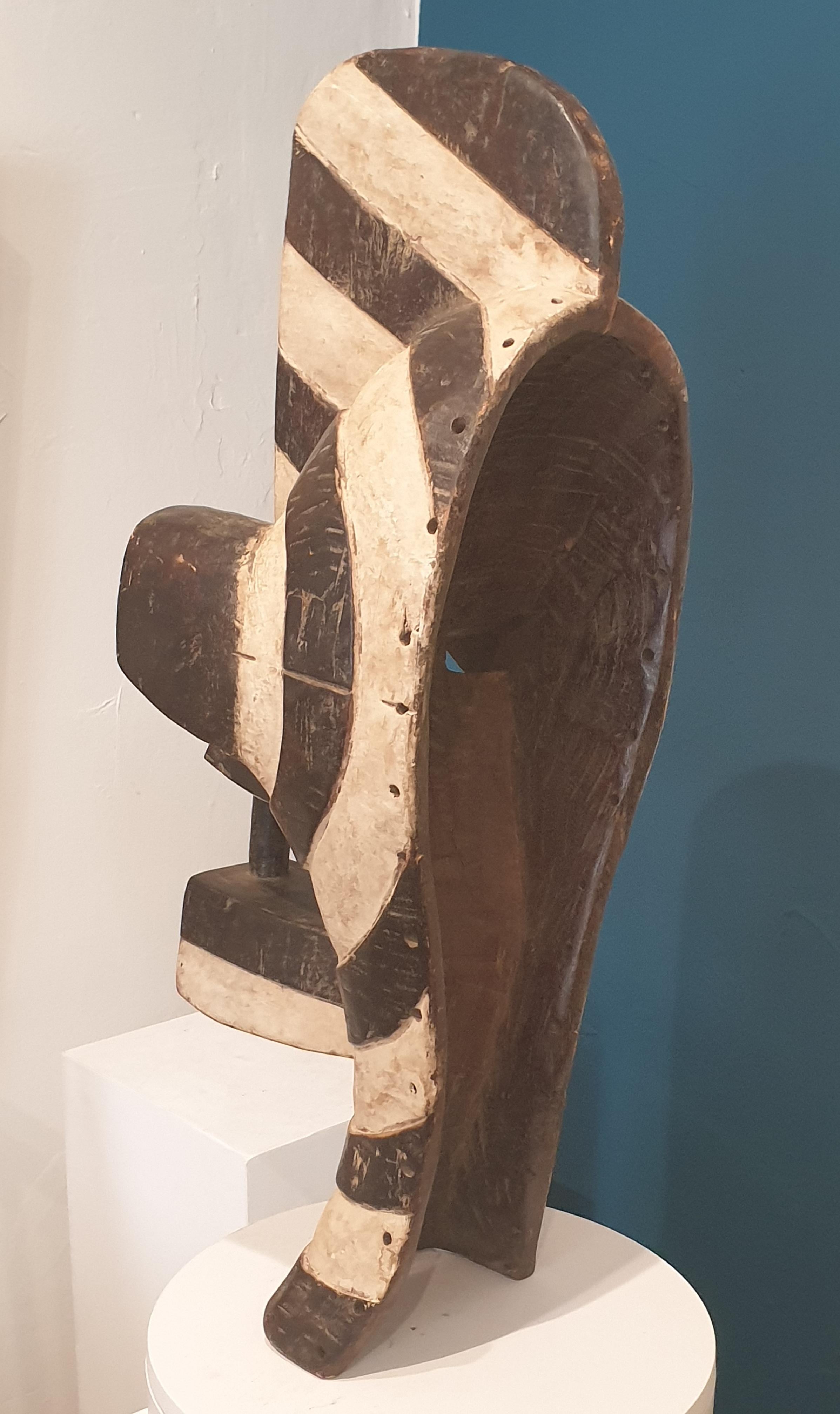 A large Scale Male Songye Kifwebe or Mask 3