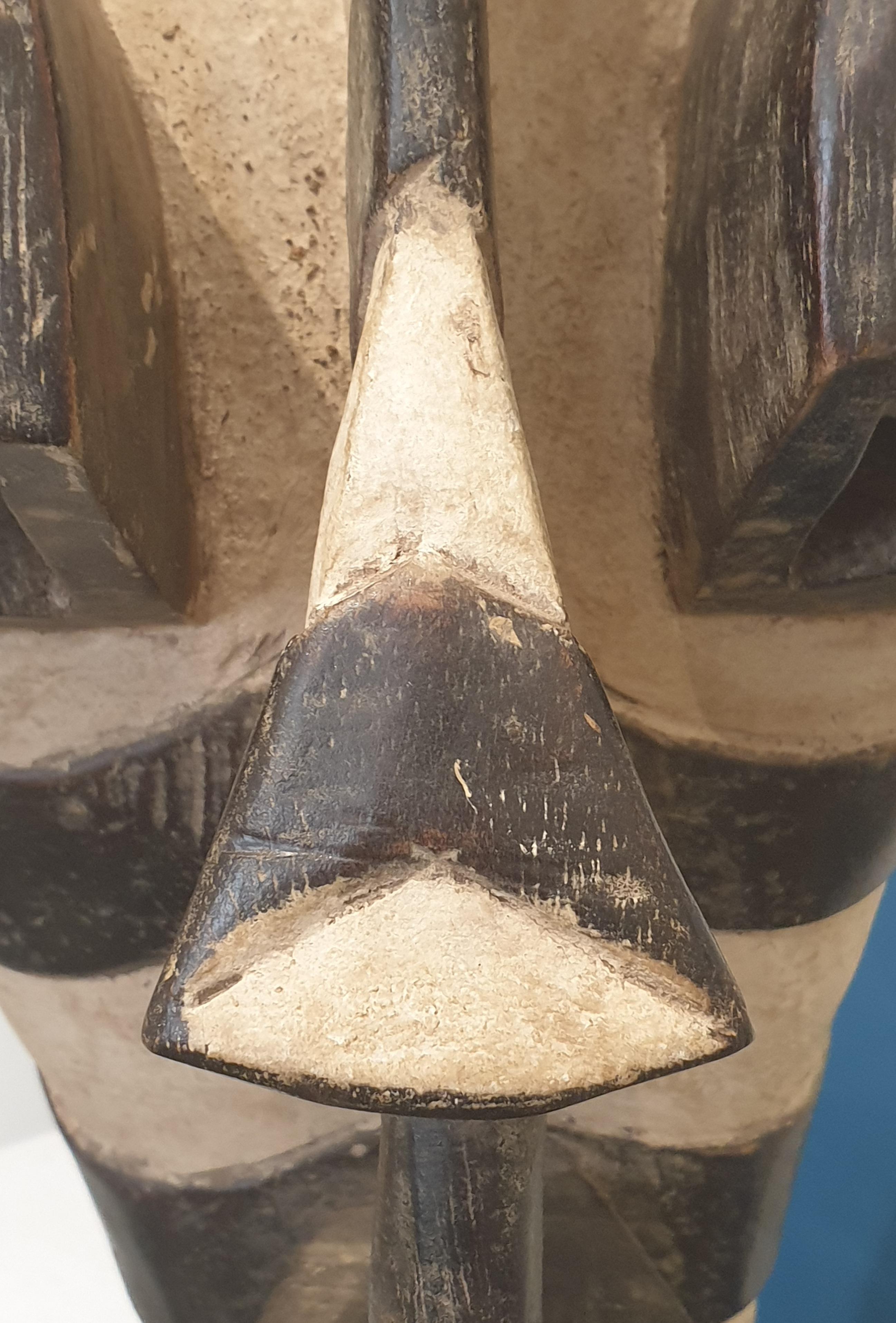 A large Scale Male Songye Kifwebe or Mask 5