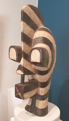 Vintage A large Scale Male Songye Kifwebe or Mask
