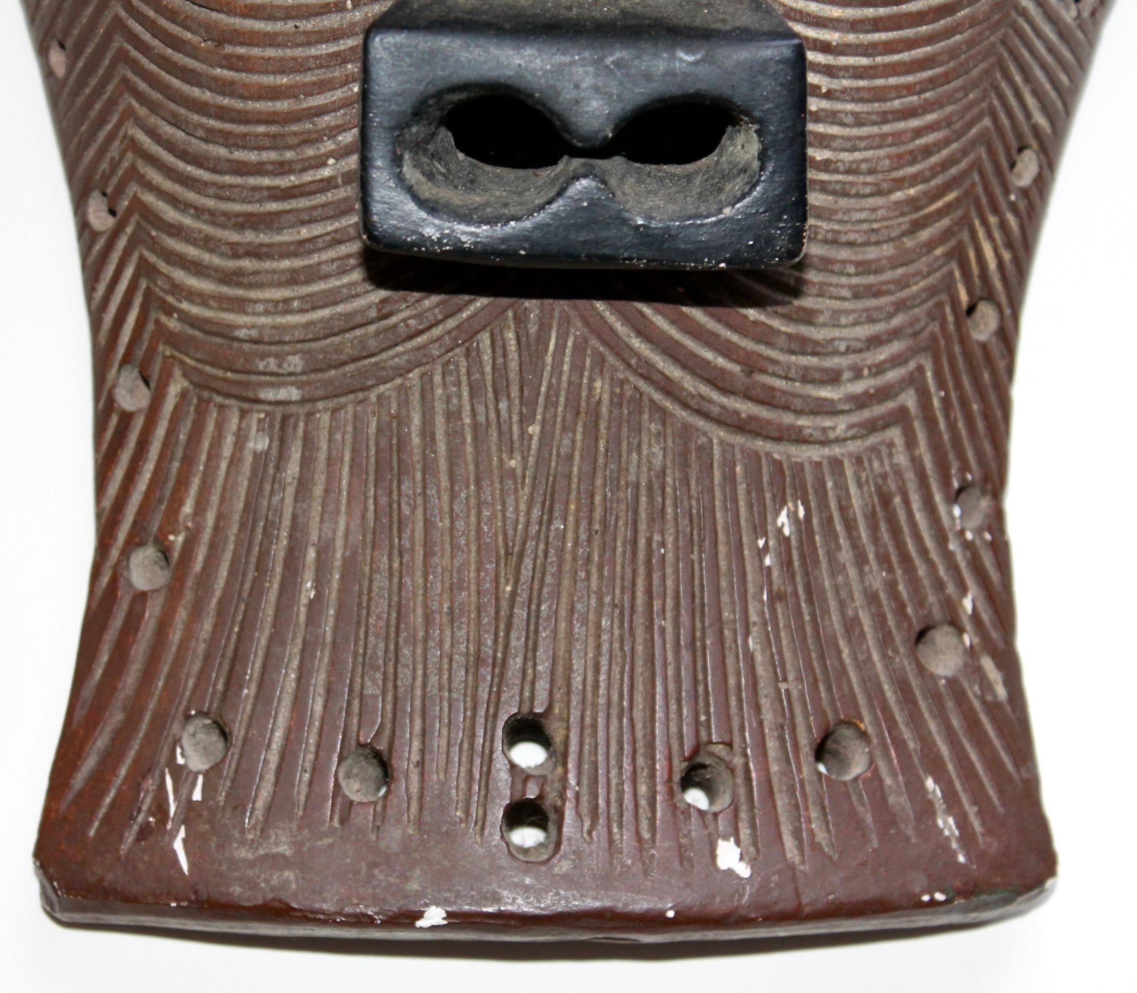 20th Century Songye Kifwebe Mask University Museum Plaster Cast For Sale