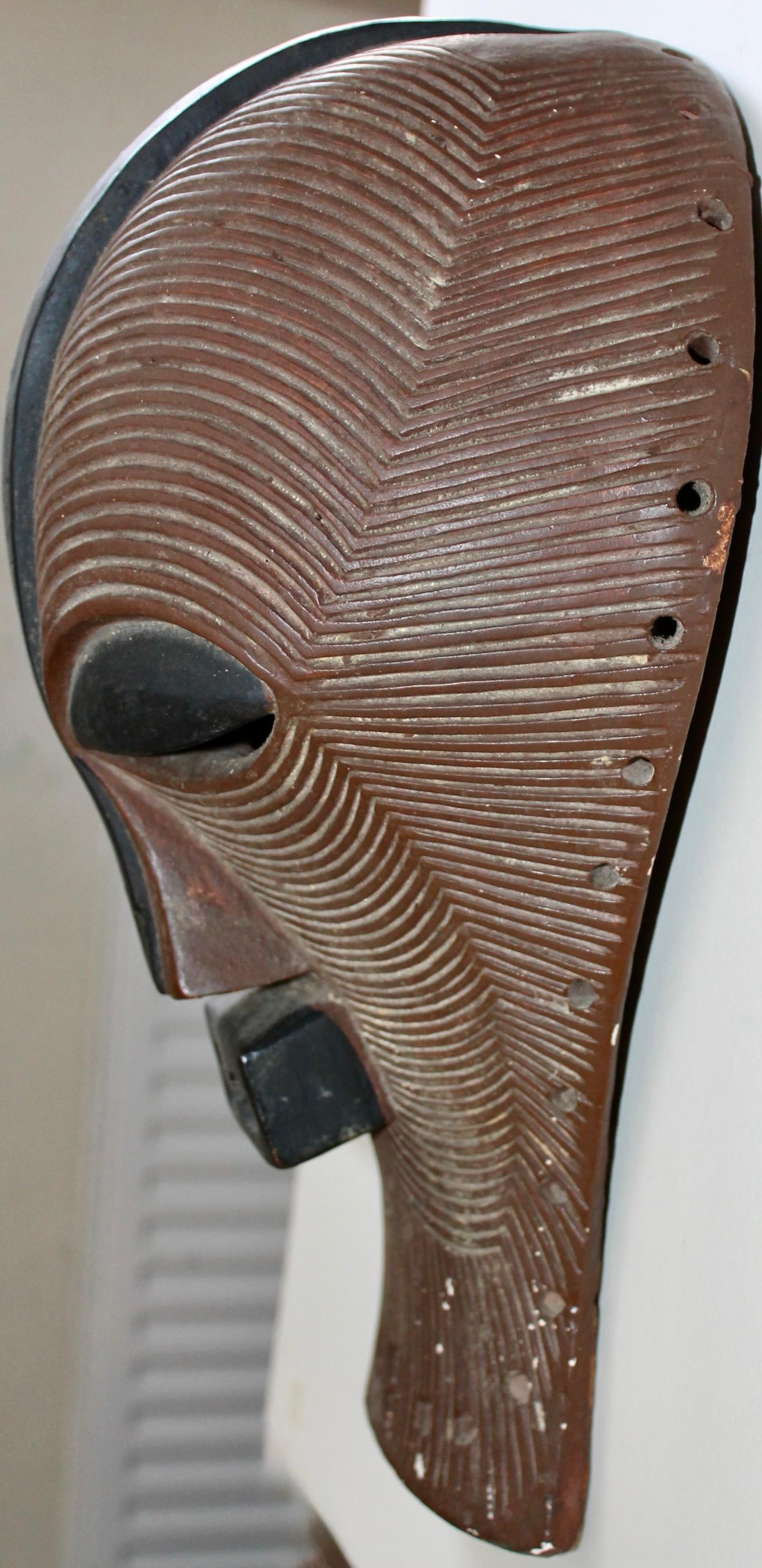 Songye Kifwebe Mask University Museum Plaster Cast For Sale 3