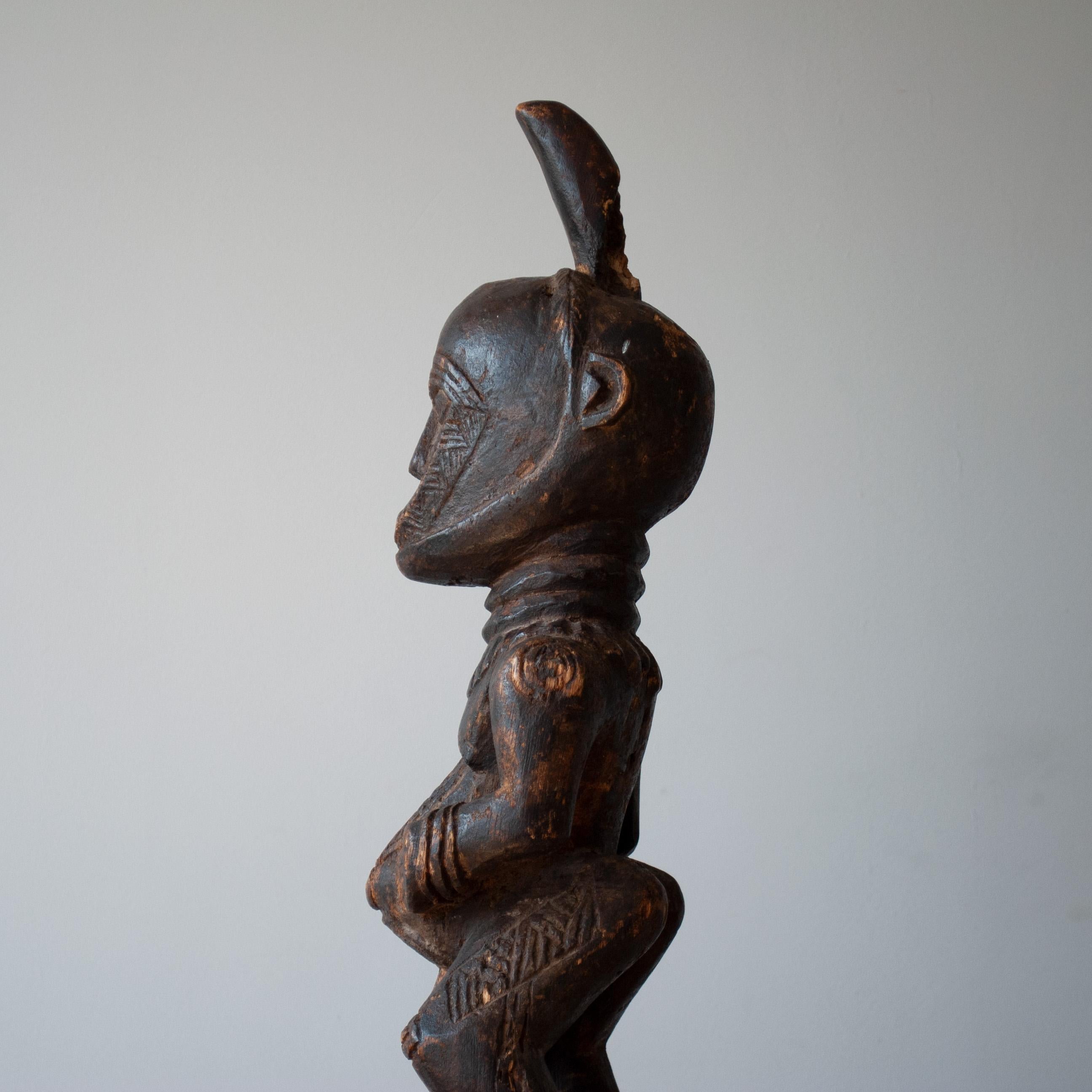 Hand-Carved Songye Nkisi Power Figure For Sale
