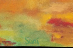 Abstract Colors, Abstract Acrylic Landscape Painting on Canvas by Soni Wallace
