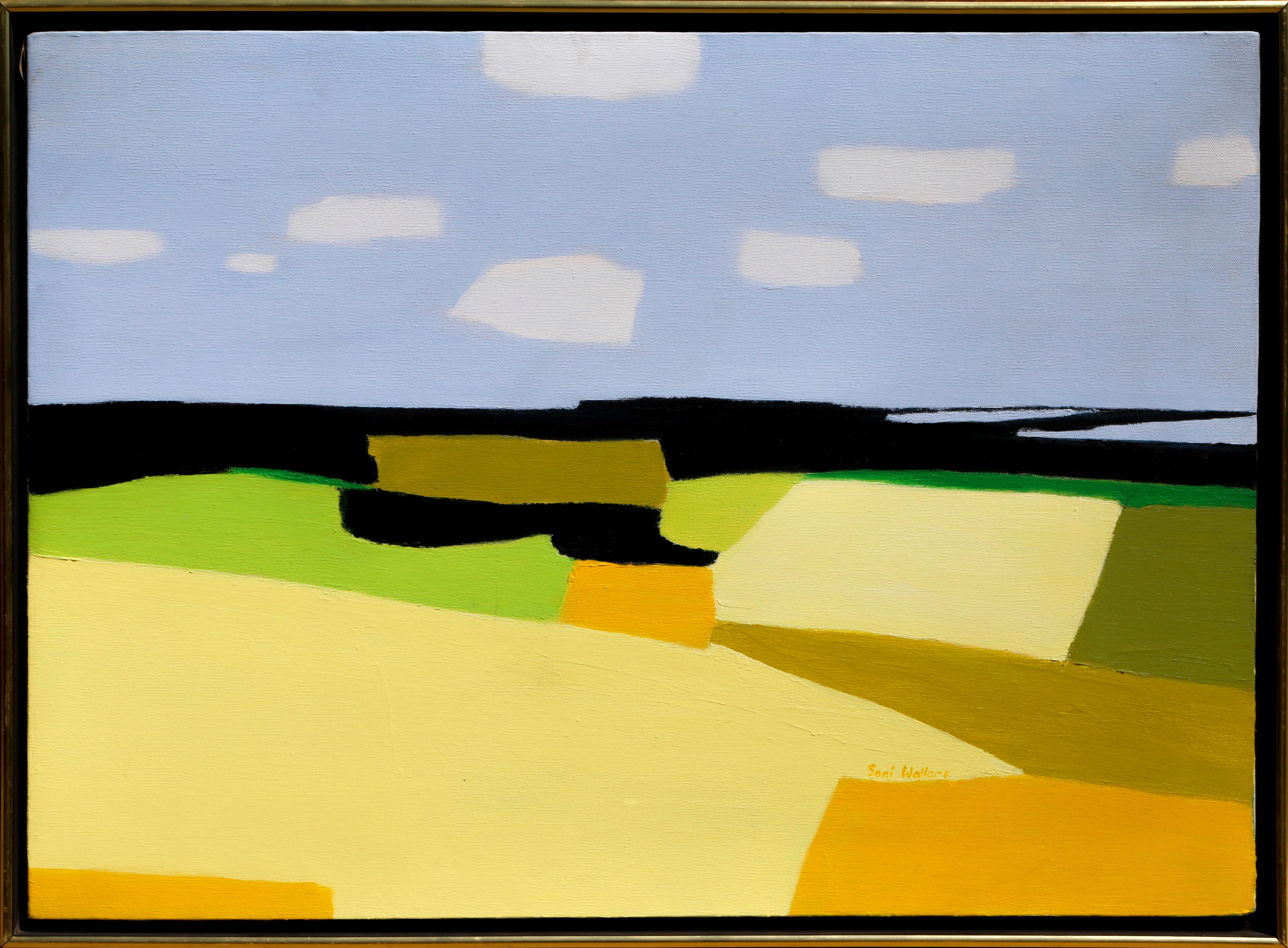 Soni Wallace masters color and form in this Abstract Expressionist painting. Many works from this period in her life reflect coastal landscapes through a lens of minimalism and geometric form. The title of this piece references an area of Scotland