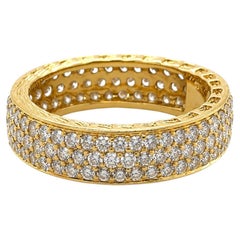 Sonia B 18k Three Row Diamond Eternity Band