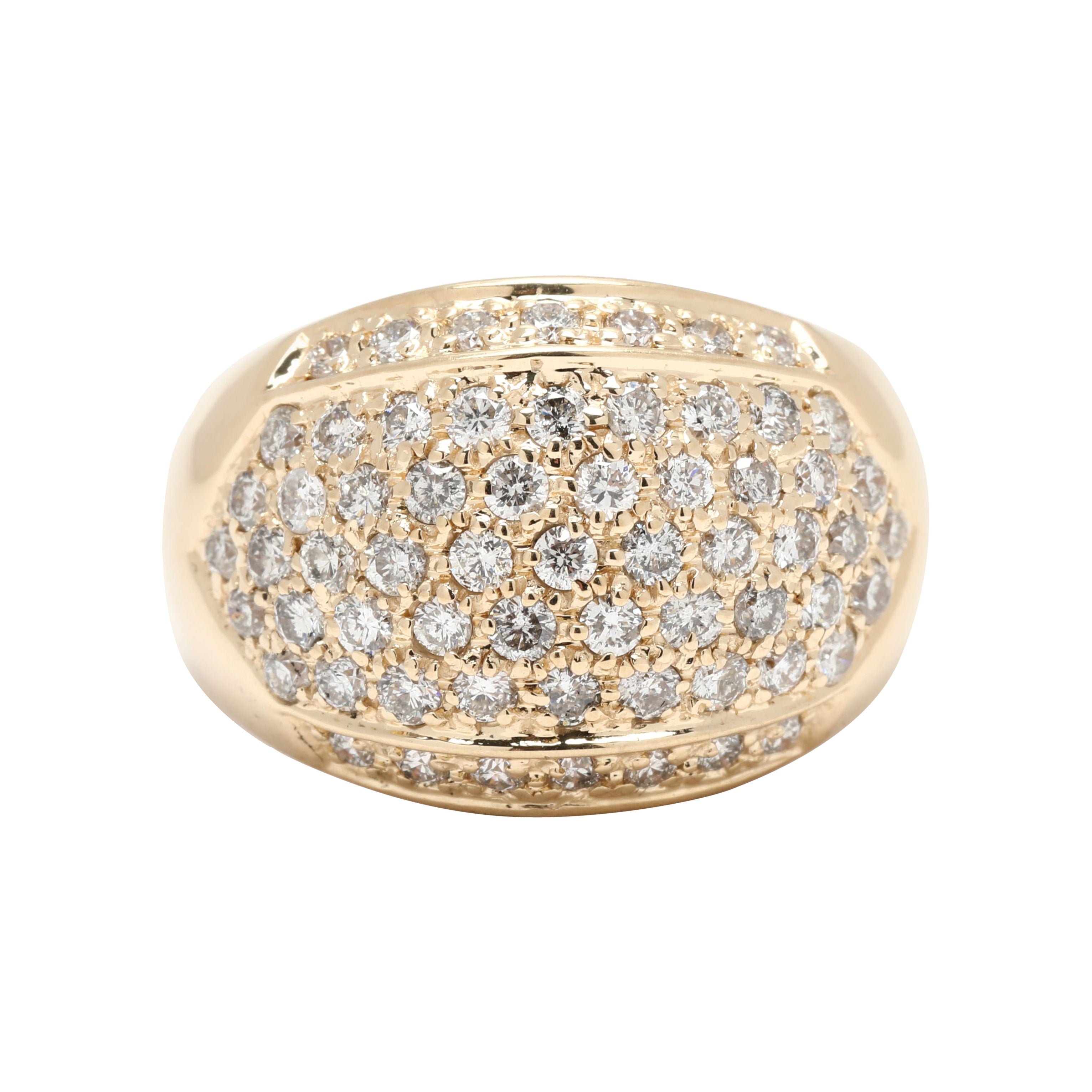 Sonia B 1ctw Diamond Dome Ring, 14k Yellow Gold, Ring Size 6.75
