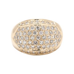 Sonia B 1ctw Diamond Dome Ring, 14k Yellow Gold, Ring Size 6.75