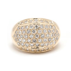 Sonia B 1ctw Diamond Dome Ring, 14k Yellow Gold, Ring Size 6.75