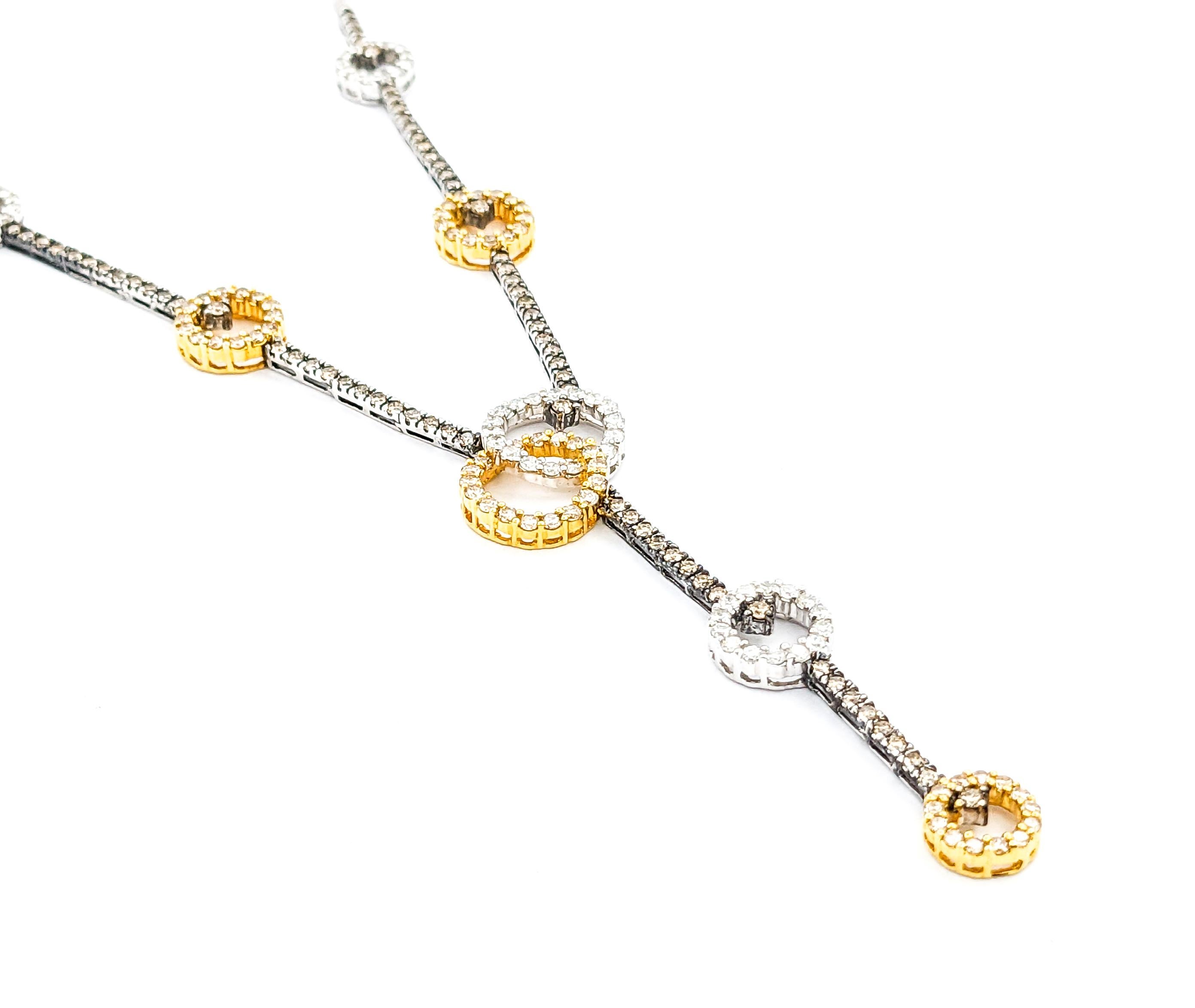 Sonia B. 2,75ctw Diamant-Halskette in 18kt Tow-Tone Gold 4