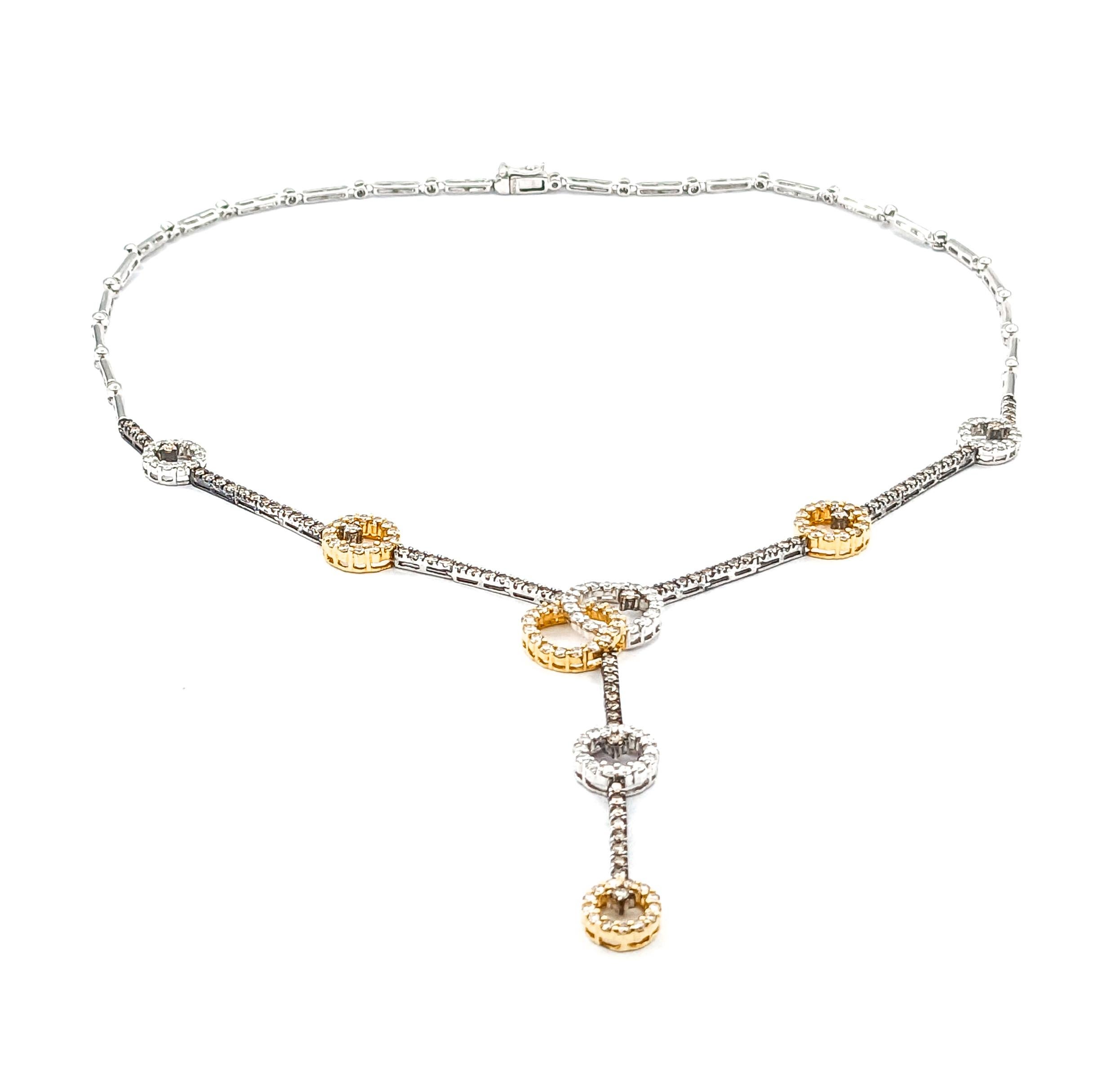 Sonia B. 2,75ctw Diamant-Halskette in 18kt Tow-Tone Gold 2