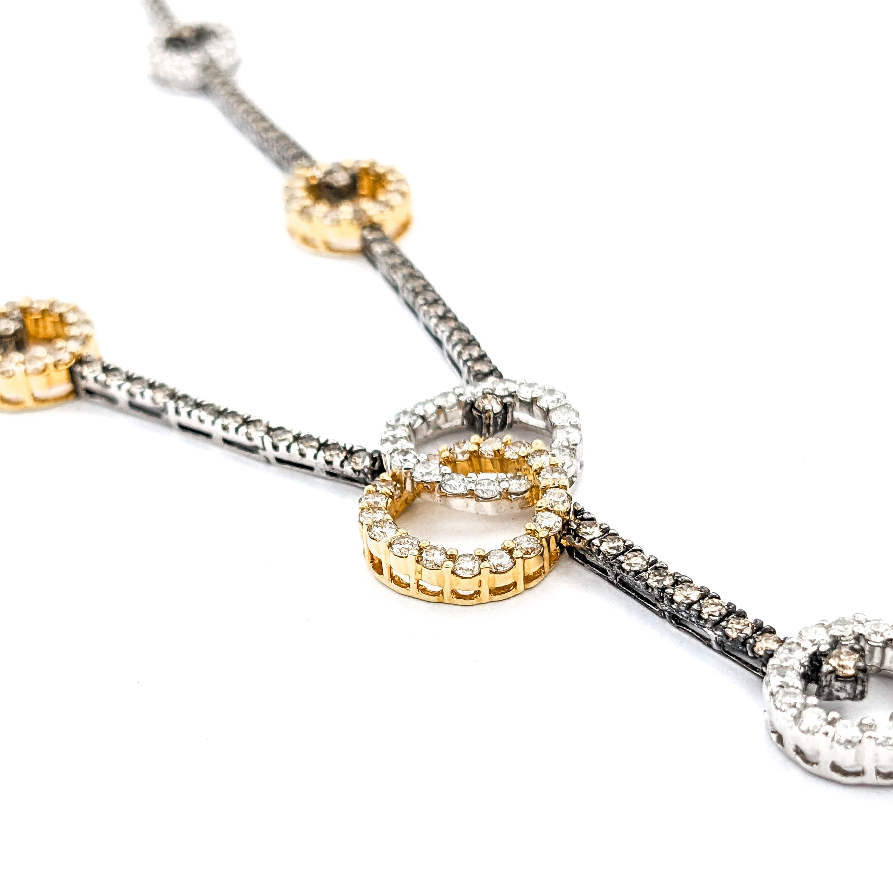 Sonia B. 2,75ctw Diamant-Halskette in 18kt Tow-Tone Gold 3