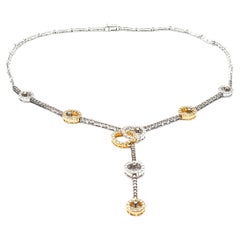 Collier Sonia B. 2.75ctw Diamond Necklace in 18kt Tow-Tone Gold