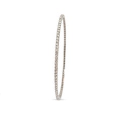 Sonia B Designs 14K White Gold 2.69ct Diamond Full Eternity Bangle Bracelet