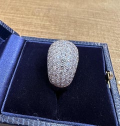 Sonia B Diamond Pavé set Dome Ring in Platinum