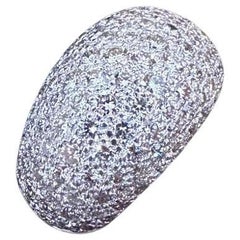 Sonia B Diamant-Pavé-Dome-Ring aus Platin