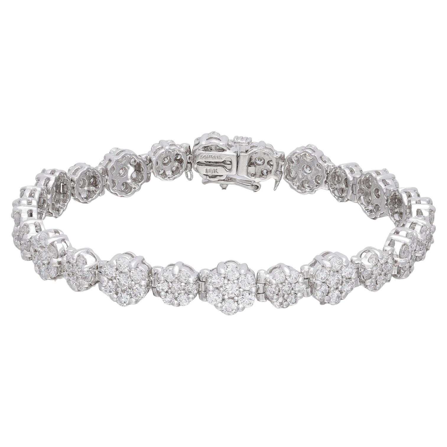 Bracelet Sonia B. en or blanc et diamants
