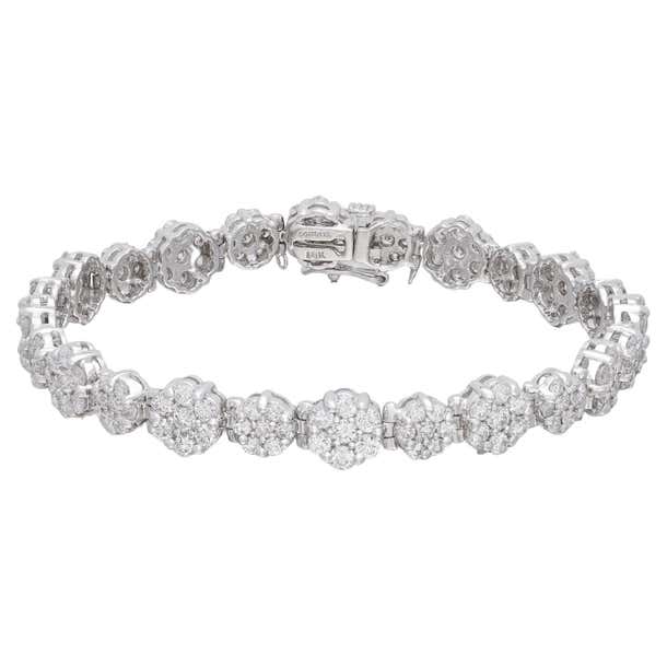 Sonia B. Diamond and White Gold Bracelet For Sale at 1stDibs | sonia ...
