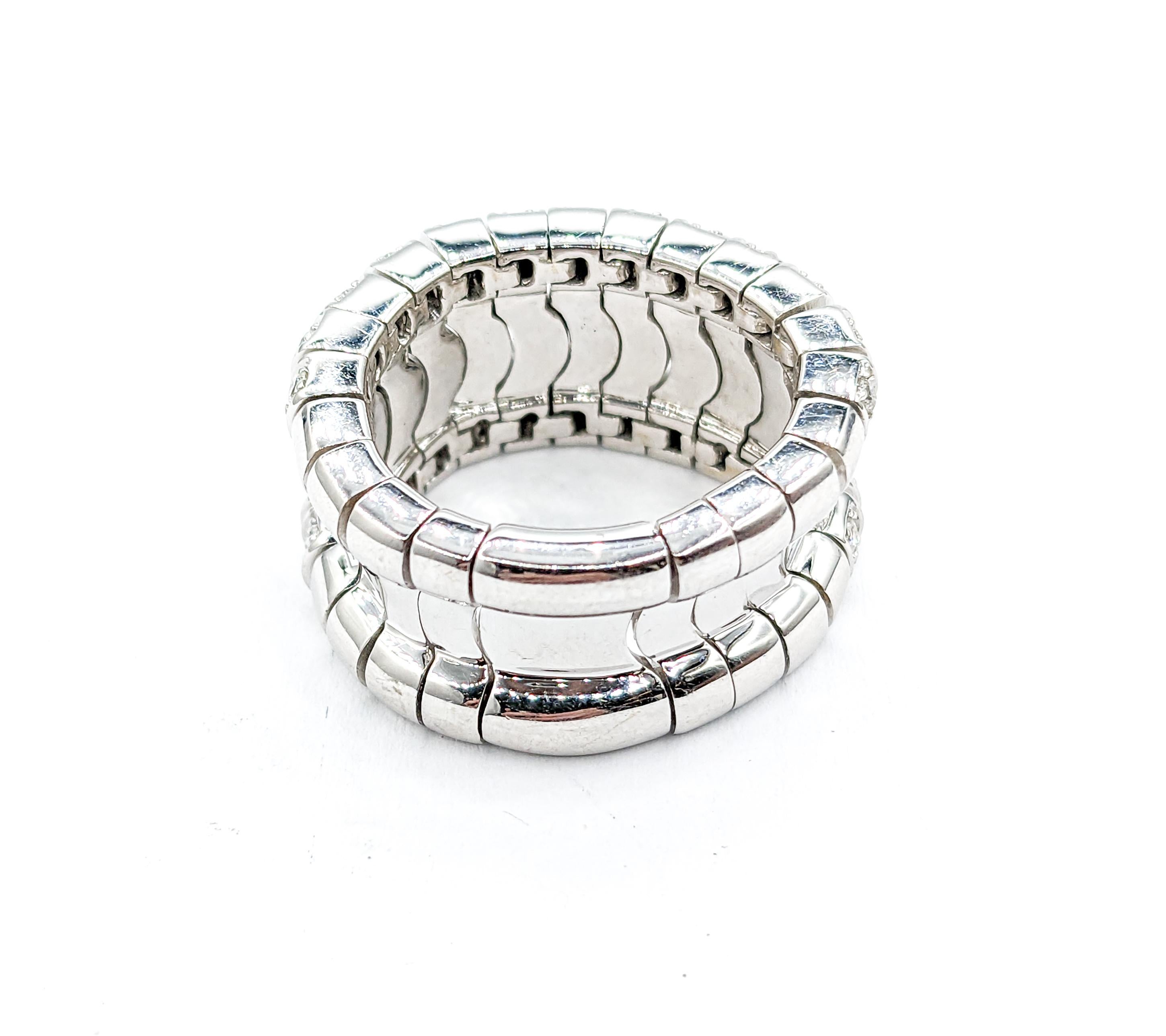 Sonia B Flex Diamond Ring In White Gold For Sale 4