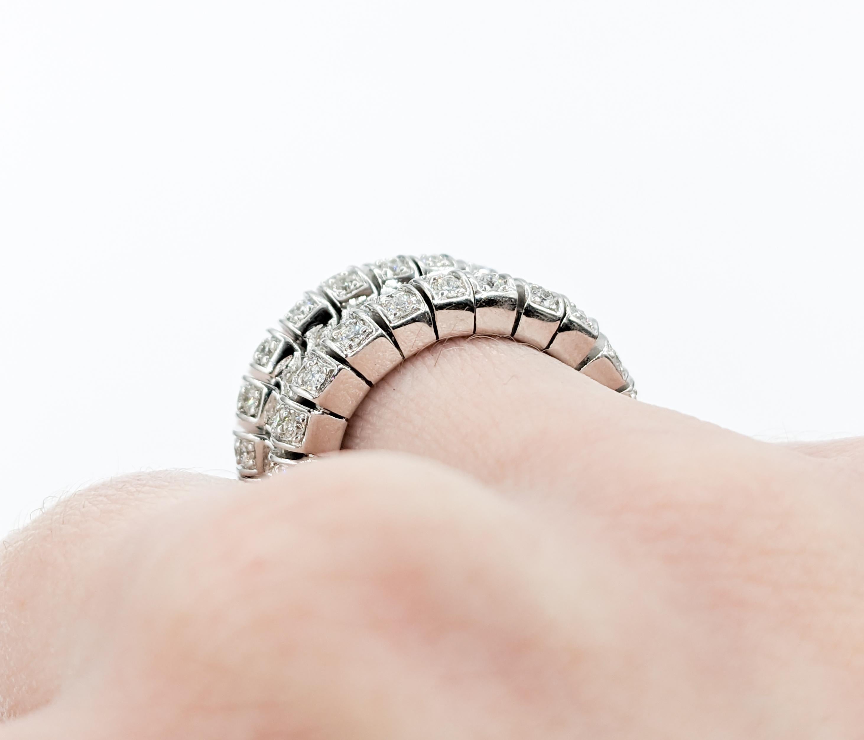 Sonia B Flex Diamond Ring In White Gold For Sale 1