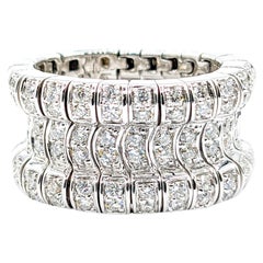Sonia B Flex Diamond Ring In White Gold