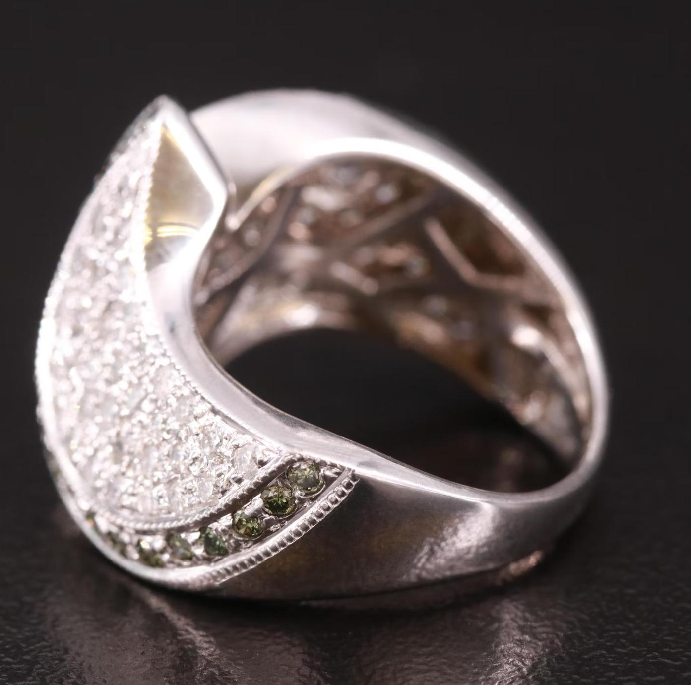 Bague de créatrice Sonia Bitton en or 14 carats avec diamant exotique de 1,35 carat Neuf à Rancho Mirage, CA