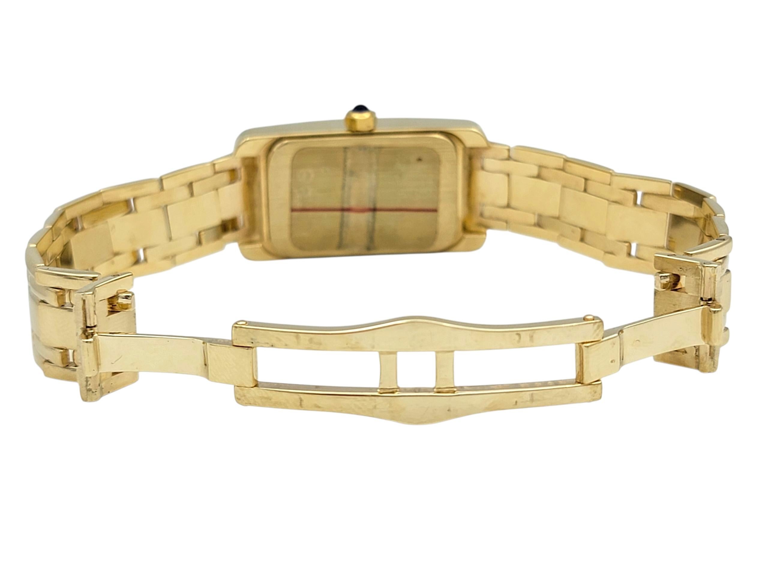 Sonia Bitton Galarie De Bijoux Geneve Montre Vintage Diamantée Or Jaune 14 Karat Pour femmes en vente