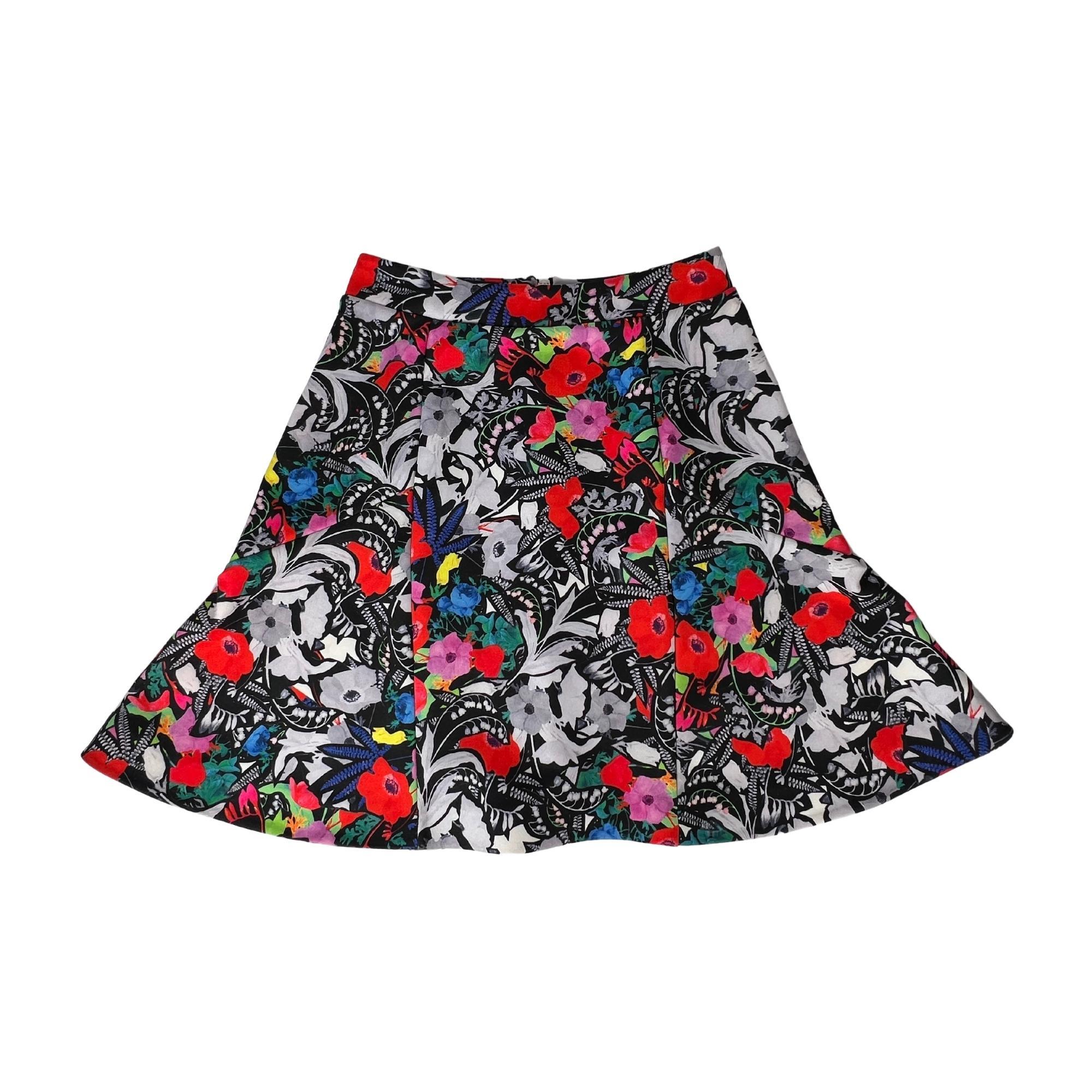 Sonia by Sonia Rykiel Floral Print Mini Skirt (Small) For Sale 1