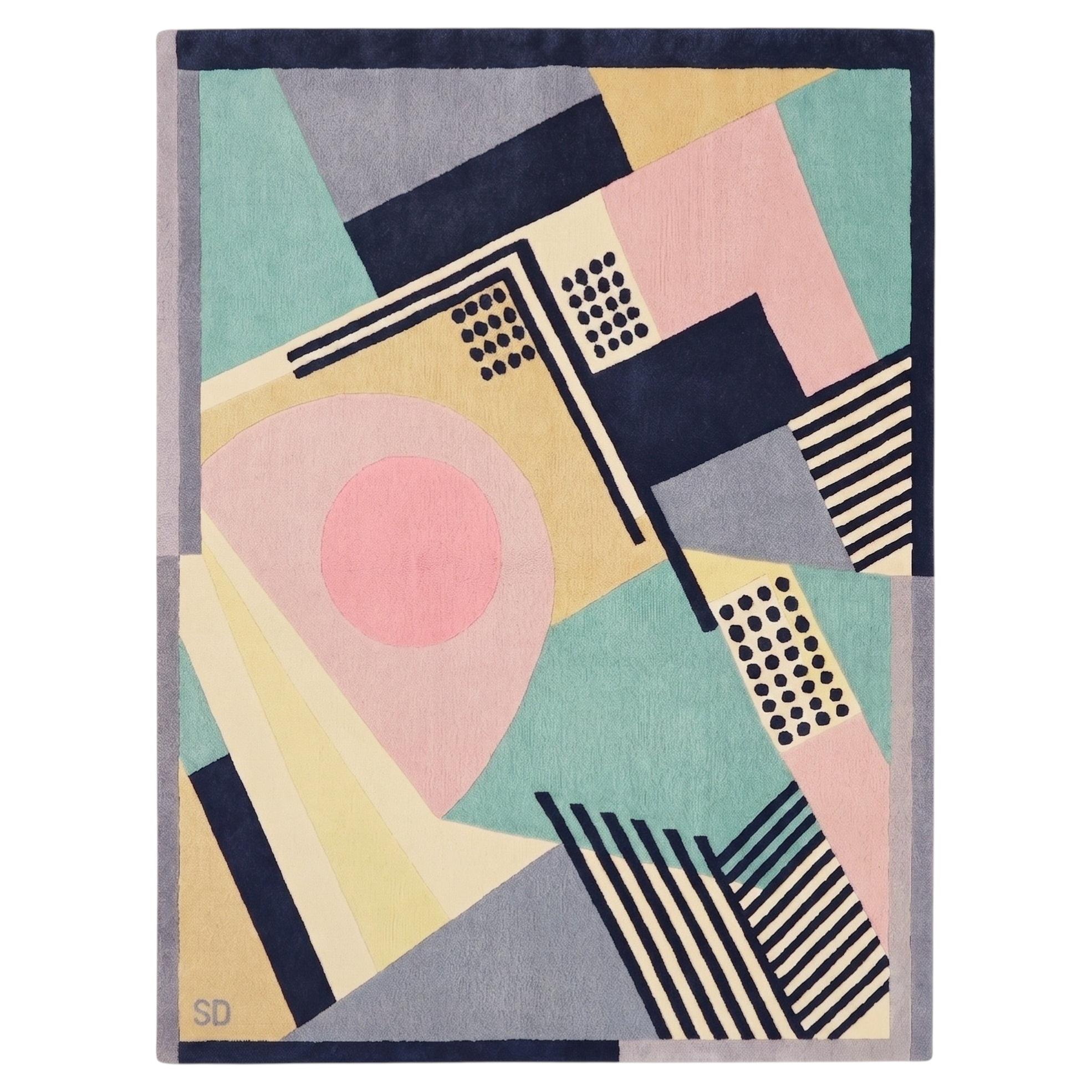 Sonia Delaunay, "1930" - Original Hand-tufted Wool Rug