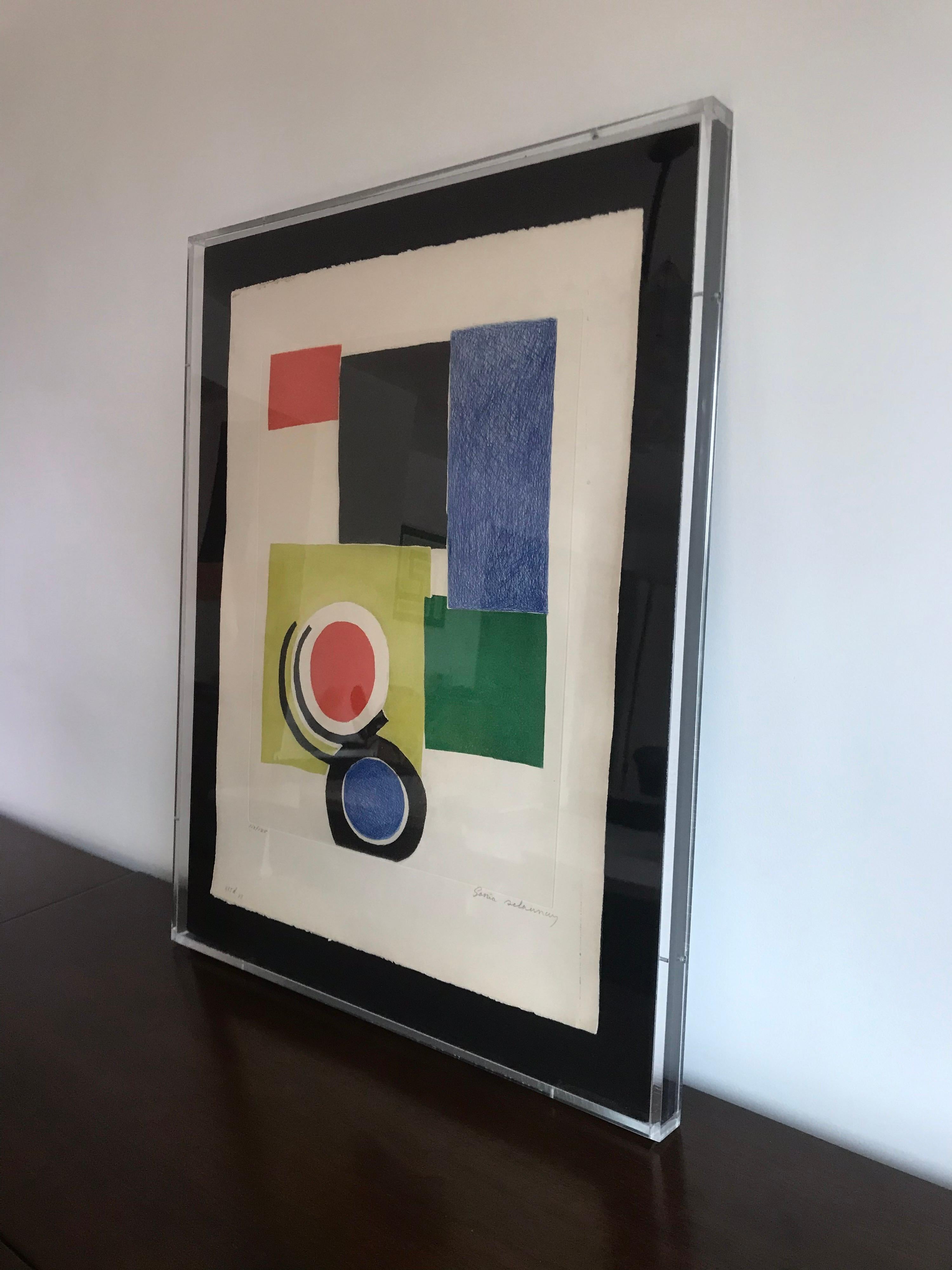 Sonia Delaunay Colored Lithograph Art Print 2