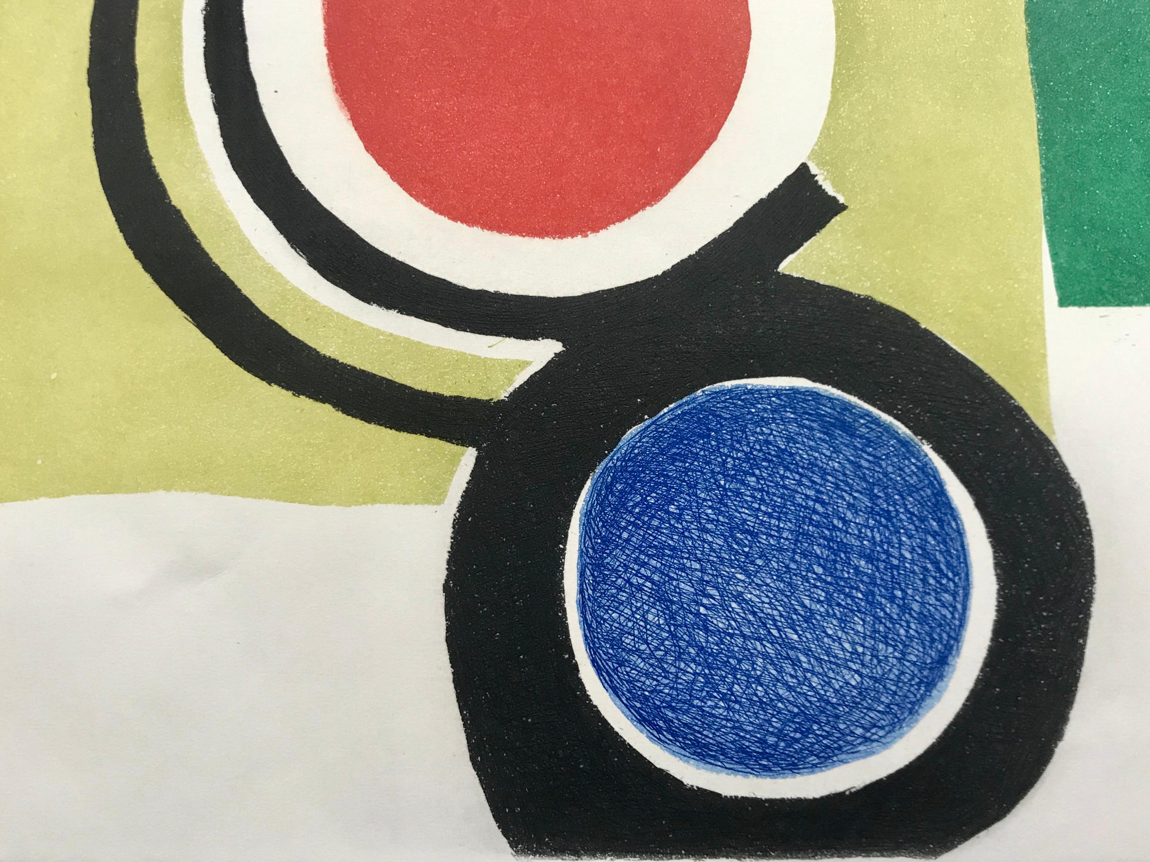 Sonia Delaunay Colored Lithograph Art Print 4