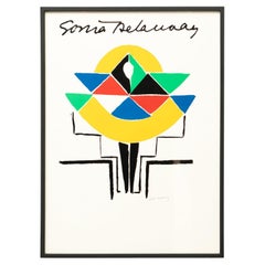 Sonia Delaunay Framed Lithography, circa 1970
