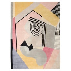 Sonia Delaunay "Butterfly" - French Wool Rug- Geometric Modernist Design